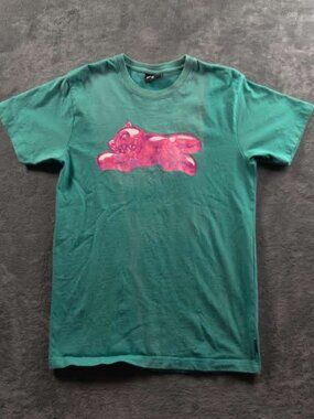 Ice Cream Shirt Adult Mens Small Teal Blue Short Sleeve